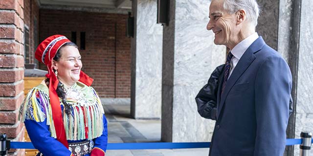 Sametingspresidenten på feiring i Oslo The Norwegian American